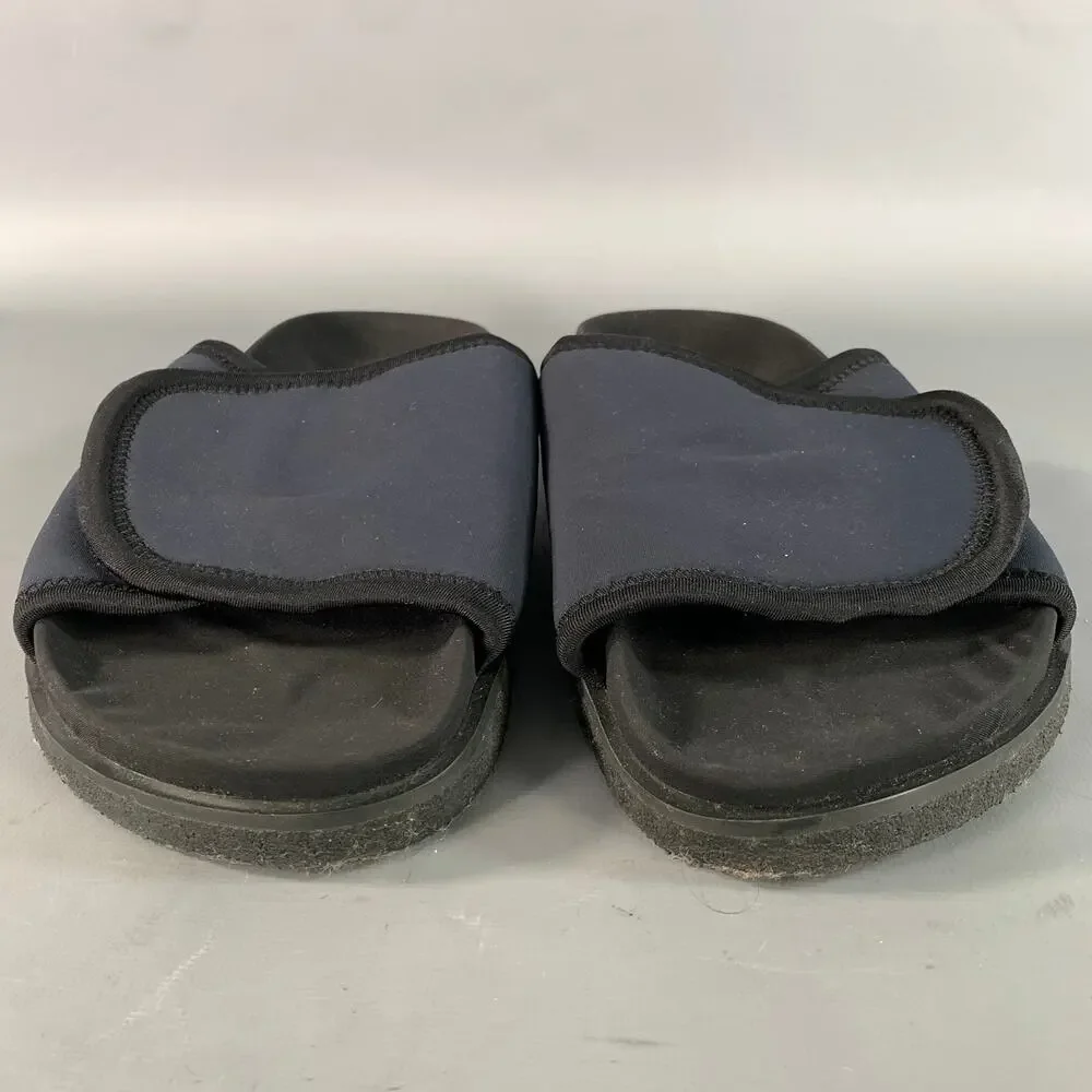 JAMES PERSE Size 11 Navy Black Solid Slide Sandals
